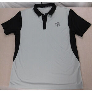 Fluent Men's Polo Shirt XXL Gray/Black